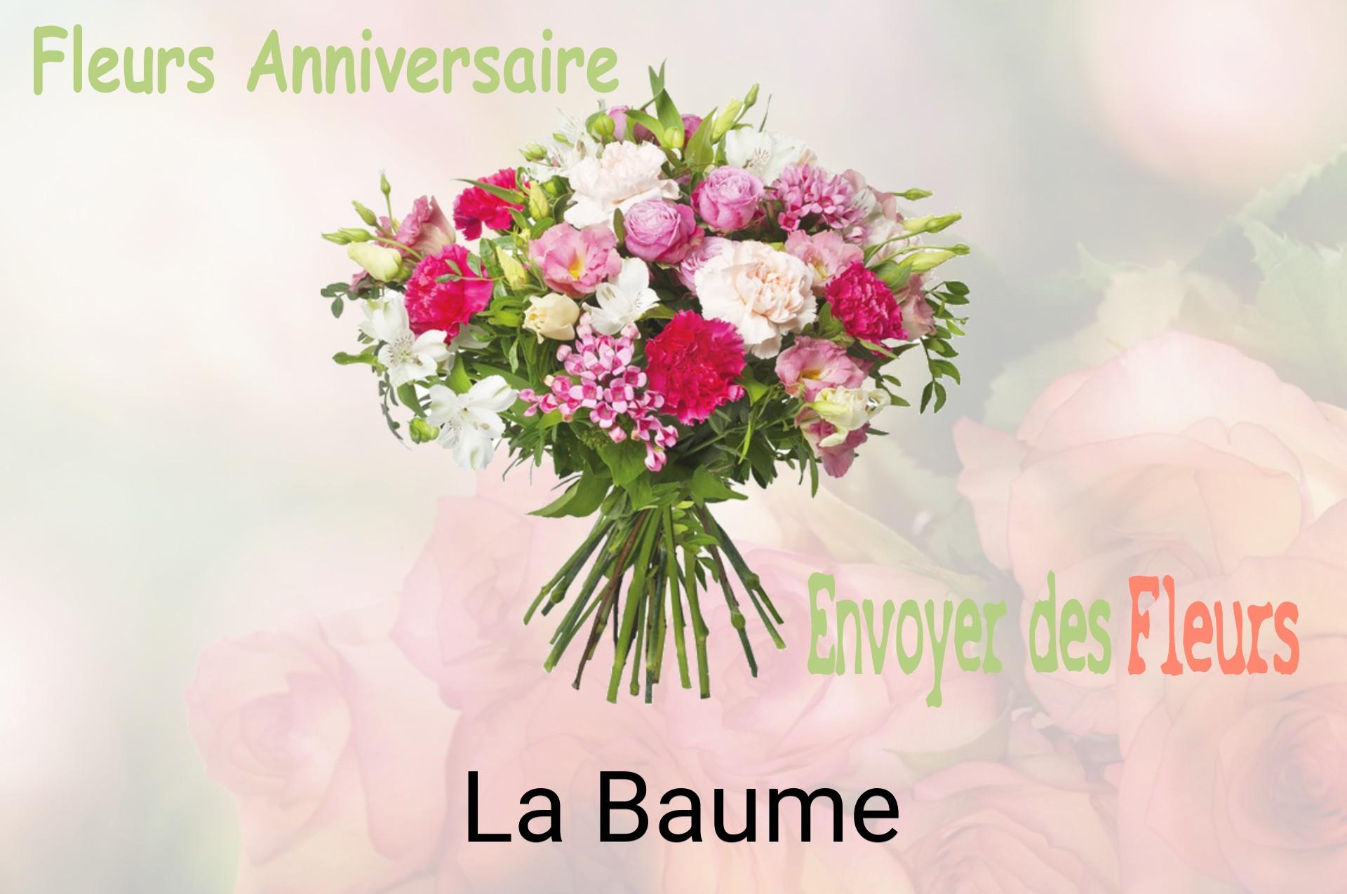 Bouquet de fleurs d’anniversaire livré à La Baume