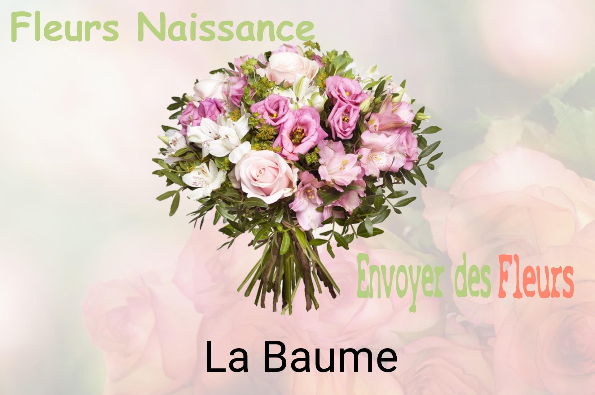 Bouquet de fleurs de naissance livré à La Baume